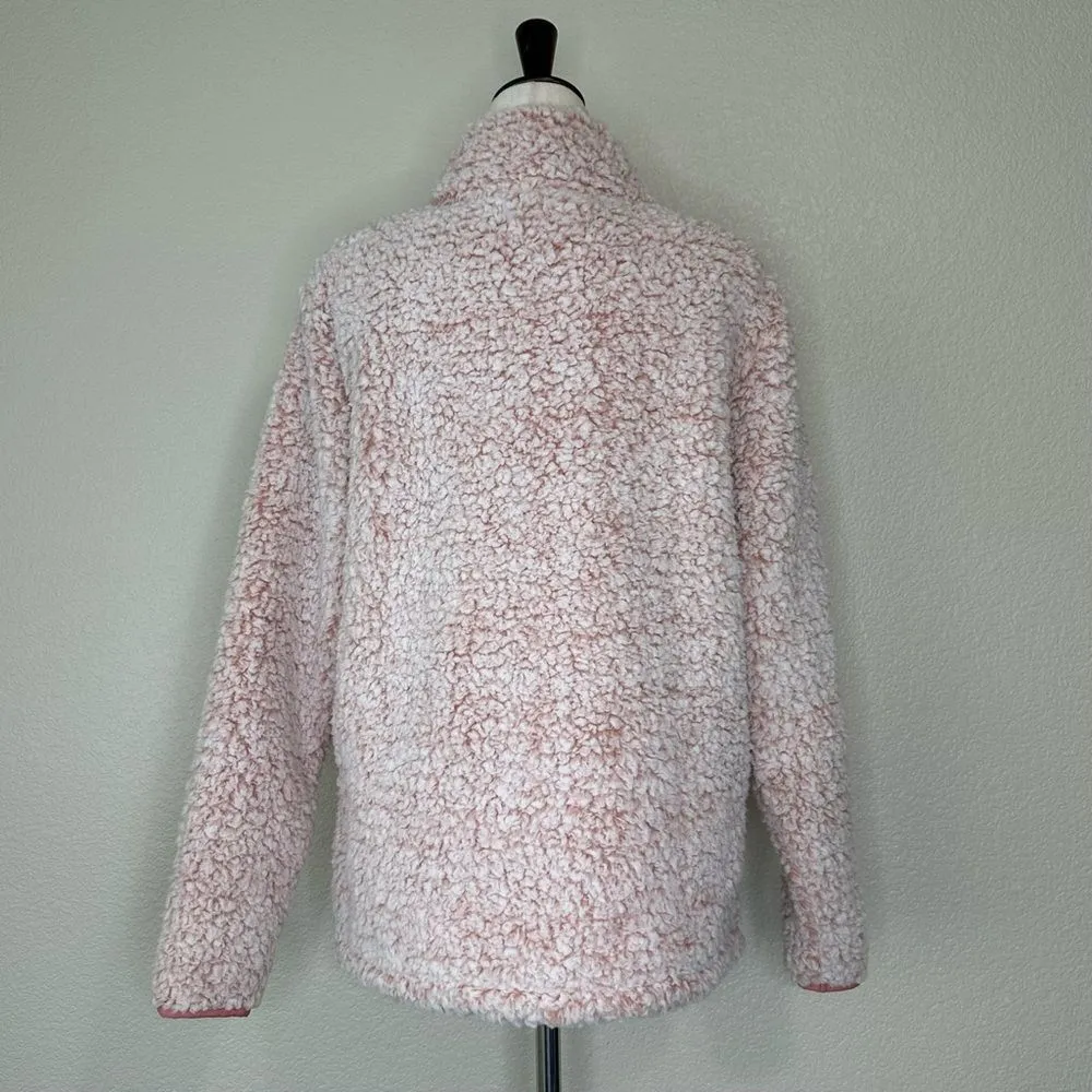 NWT Pink Victoria’s Secret Teddy Bear Quarter Zip Pull Over Sweatshirt - Image 9