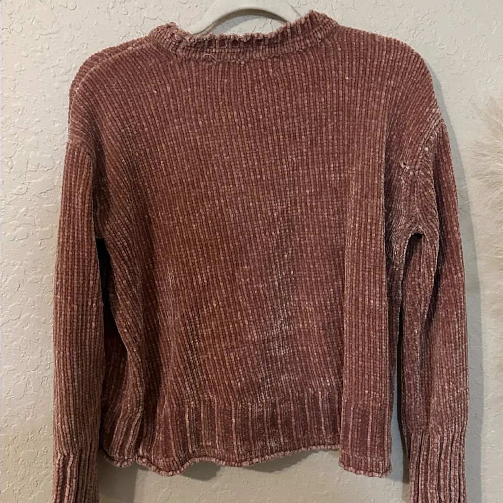 Aeropostale Women's rust Chenille Turtleneck Sweater 4 - Image 5