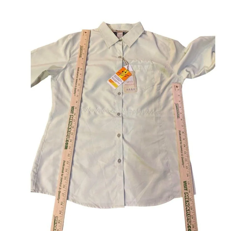 10,000 ft Above Sea Level Blouse Womens XL NEW Light Lime Green - Image 13