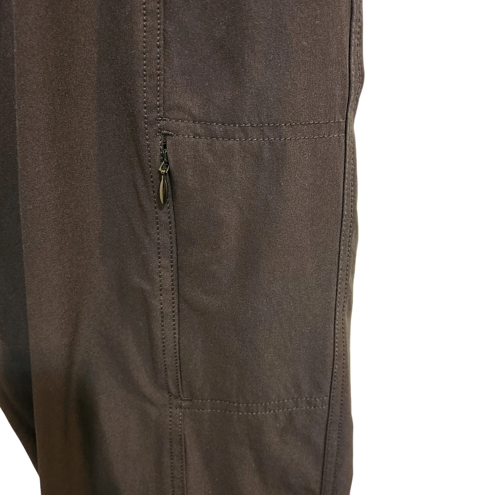Kirkland Signature Black Straight Leg Stretch Cargo Ankle Travel Work Pants 8 - Image 5