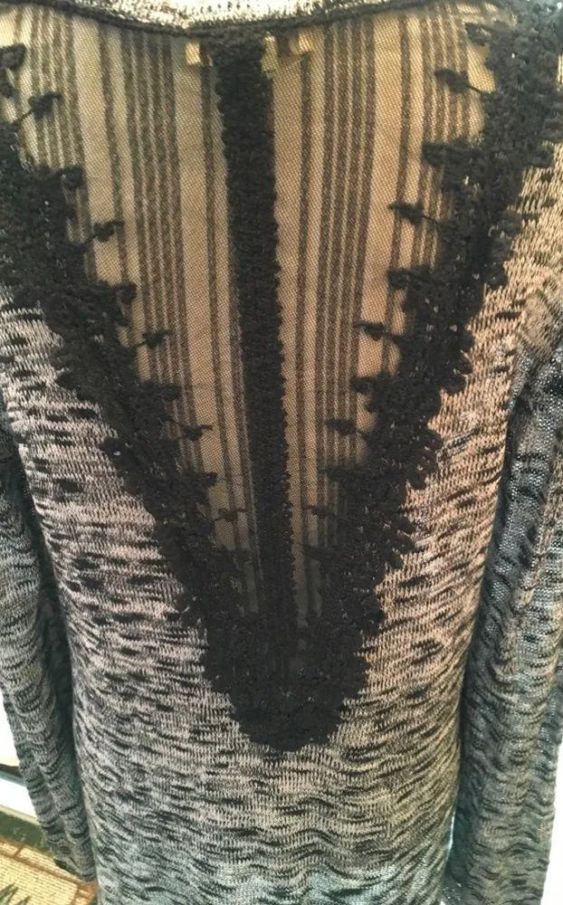 One World Long Sleeve Top Mesh/Knit Back - Image 6