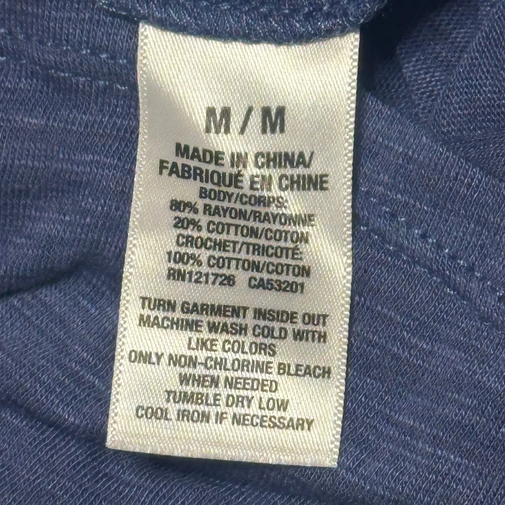 Aeropostale Blue Y2K Summer Top Off the Shoulder Front Knot NWOT - Image 10