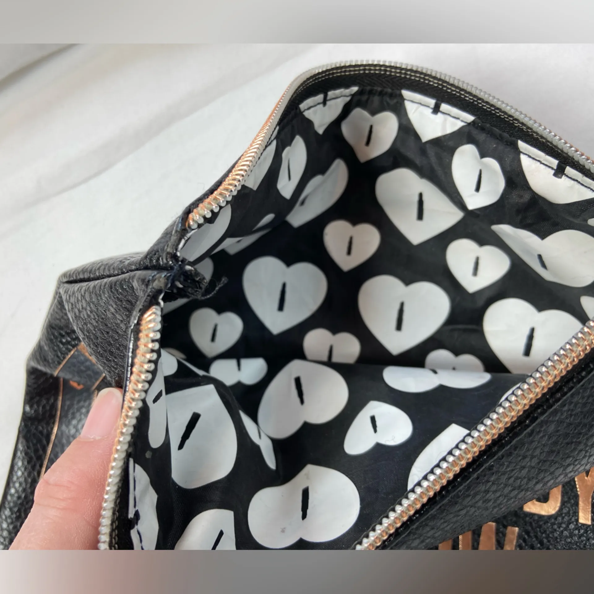 Sephora Make Up Bag, All Dressed Up & Ready to‎ Glow 8x8.5” Breakups to Makeup - Image 4