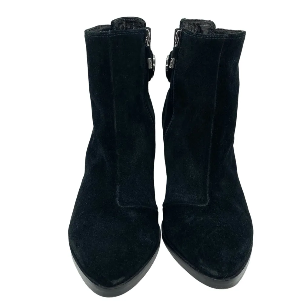 Alberto Fermani Black Suede Ankle Boots Size 7.5 - Image 7