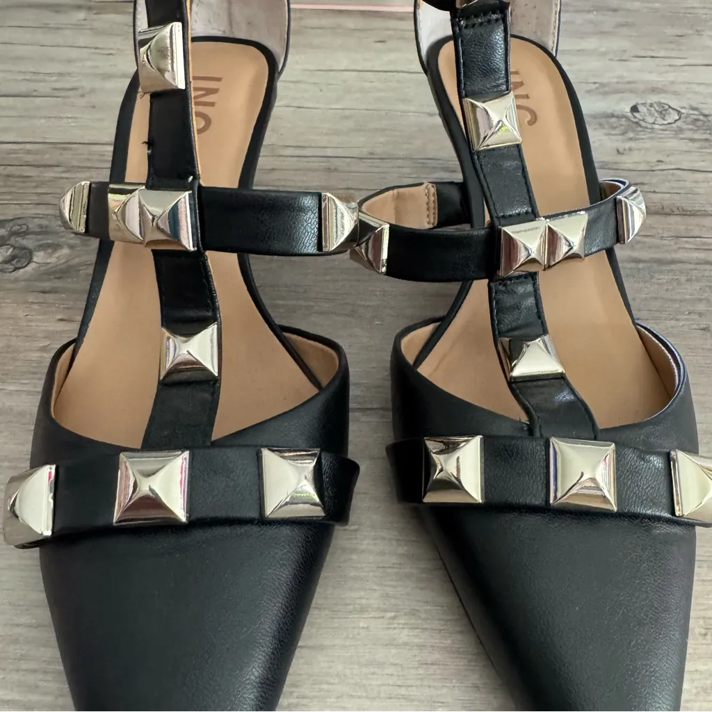 INC Black Studded Women's Shoes Size 8M - Image 5