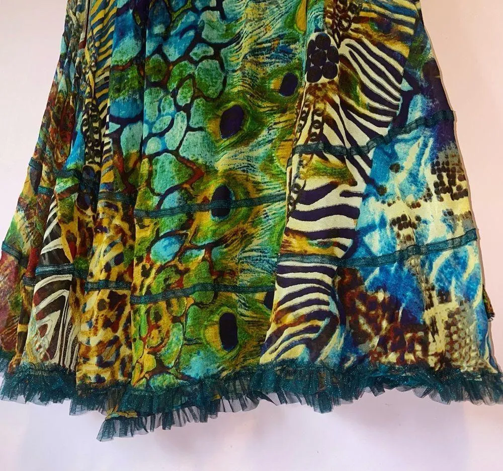 Tunique XL Multicolor Animal Print Maxi Skirt Multiple - Image 3