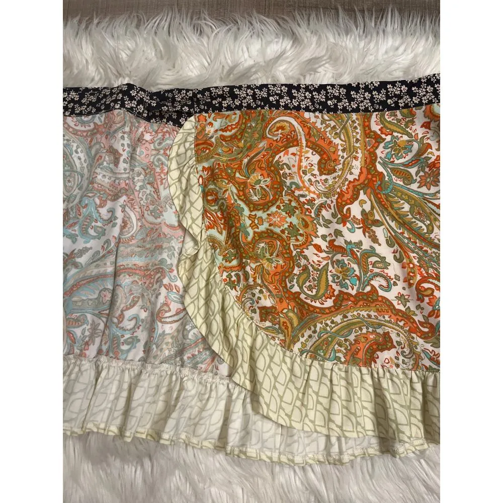 Urban Outfitters Toni wrap tie waist mini skirt L - Image 8