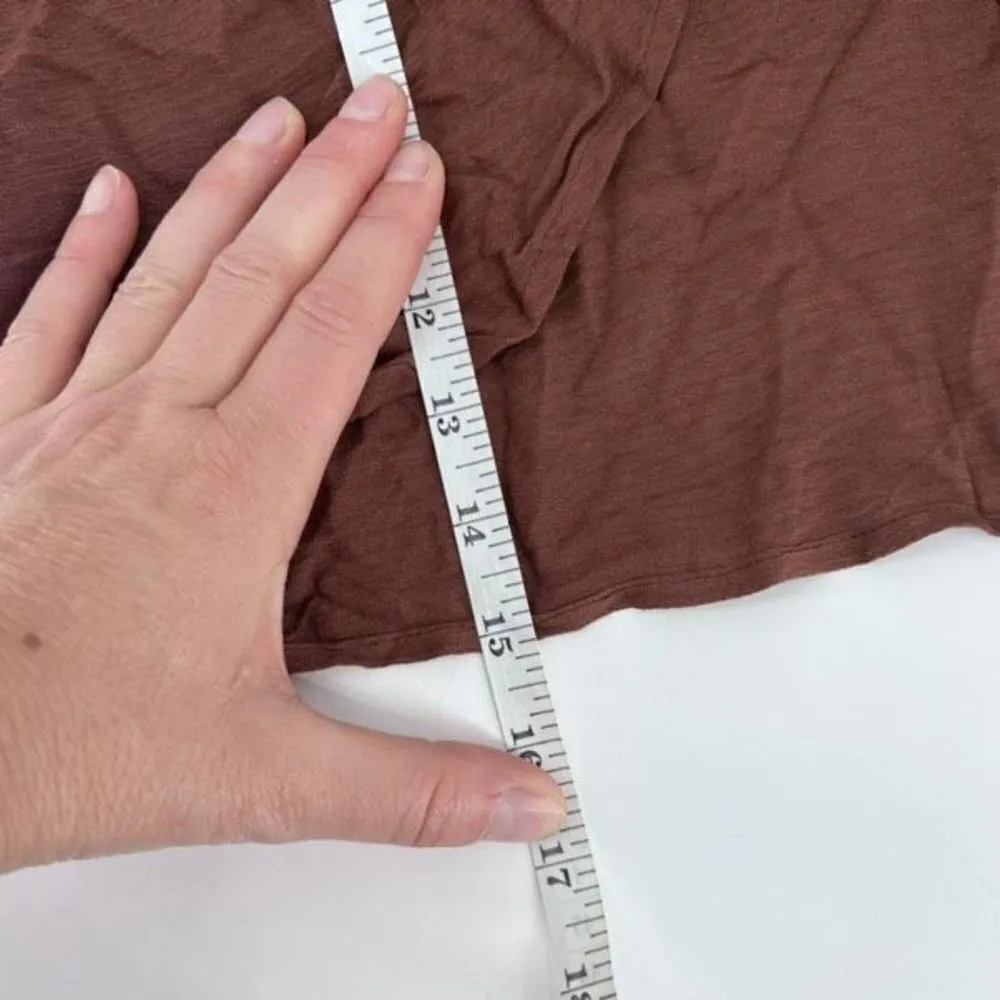 Missguided Women's Cheesecloth Wrap Coverup‎ Mini Skirt Brown Petite Size 6 NWT - Image 7