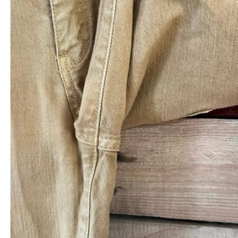 Pilcro And The Letterpress Gold Skinny Jeans Size 28 - Image 5