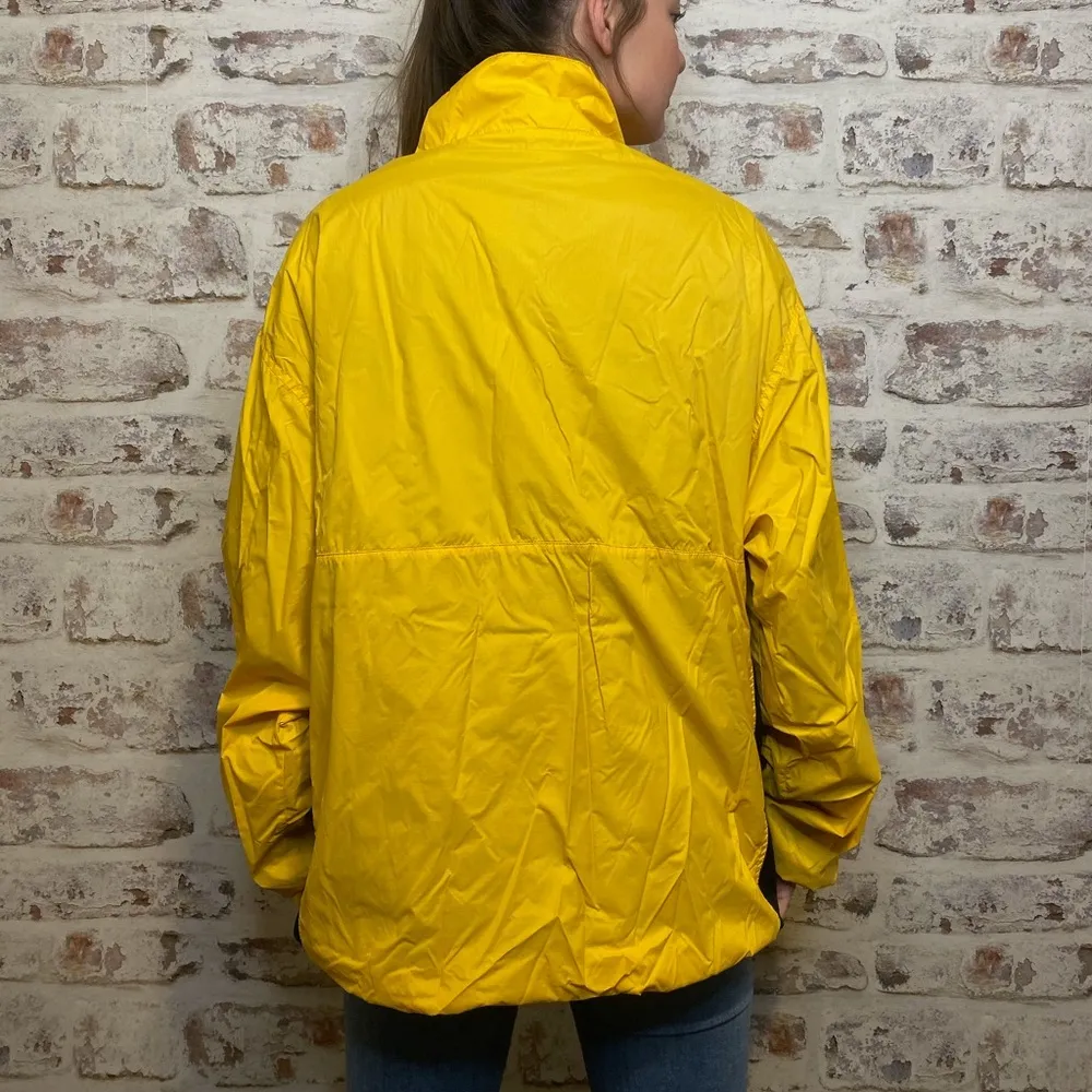 Retro 90’s Yellow Quarter Zip Rain Jacket - Image 5