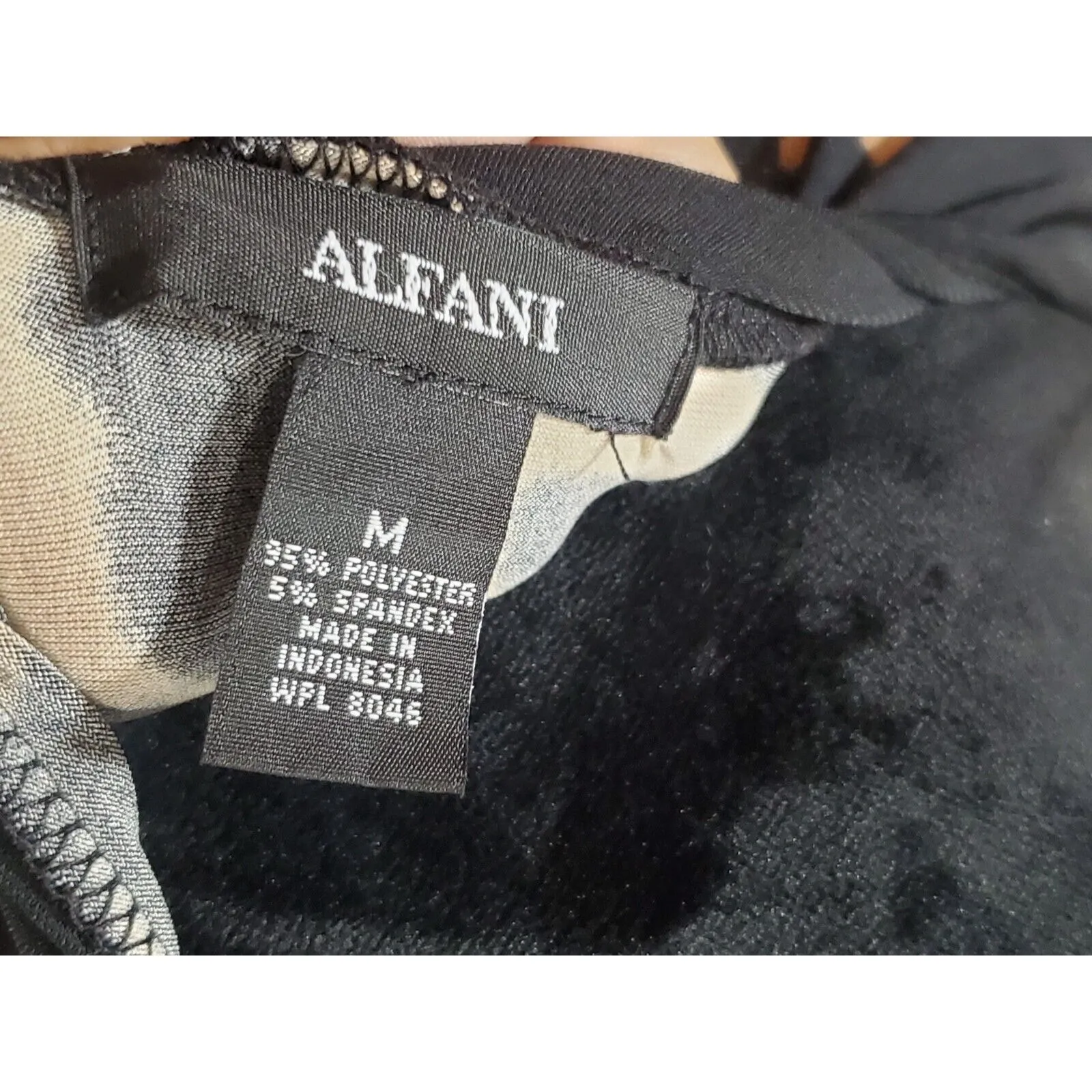 Alfani Womens Multicolor Polyester V Neck Long Sleeve Knee Length Wrap Dress M - Image 9