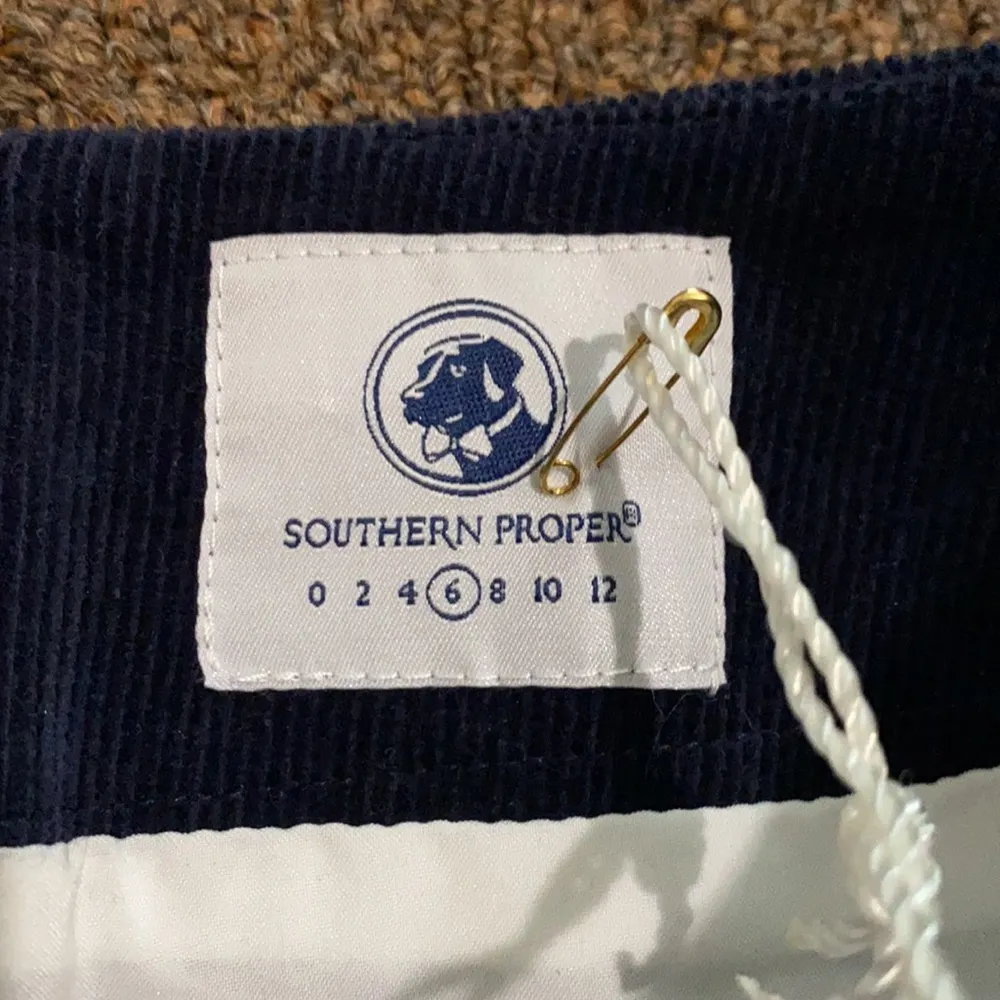 NWT Southern Proper Navy Corduroy Skirt - Image 4