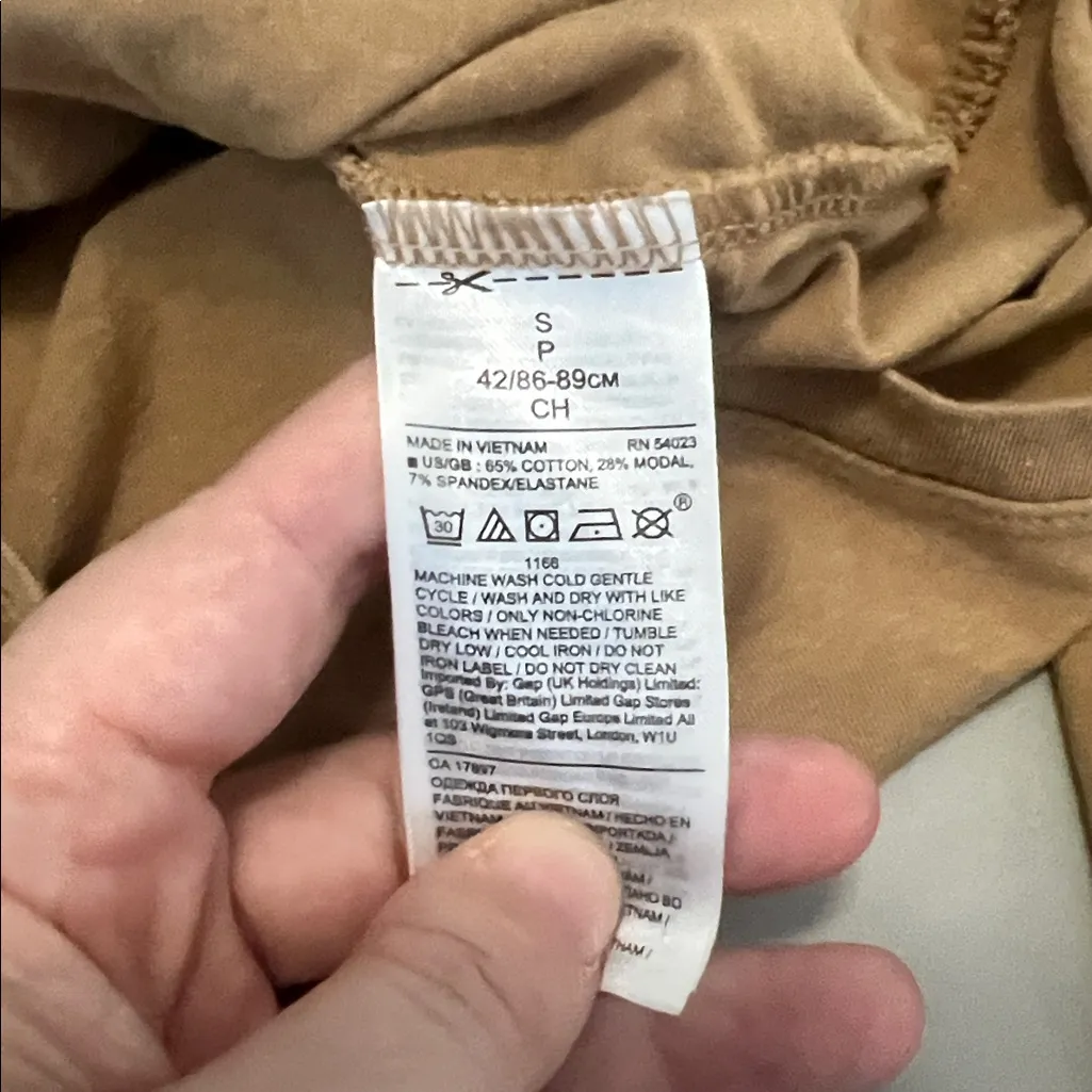 Banana Republic Wrap Front Bodysuit Tan Size Small - Image 5