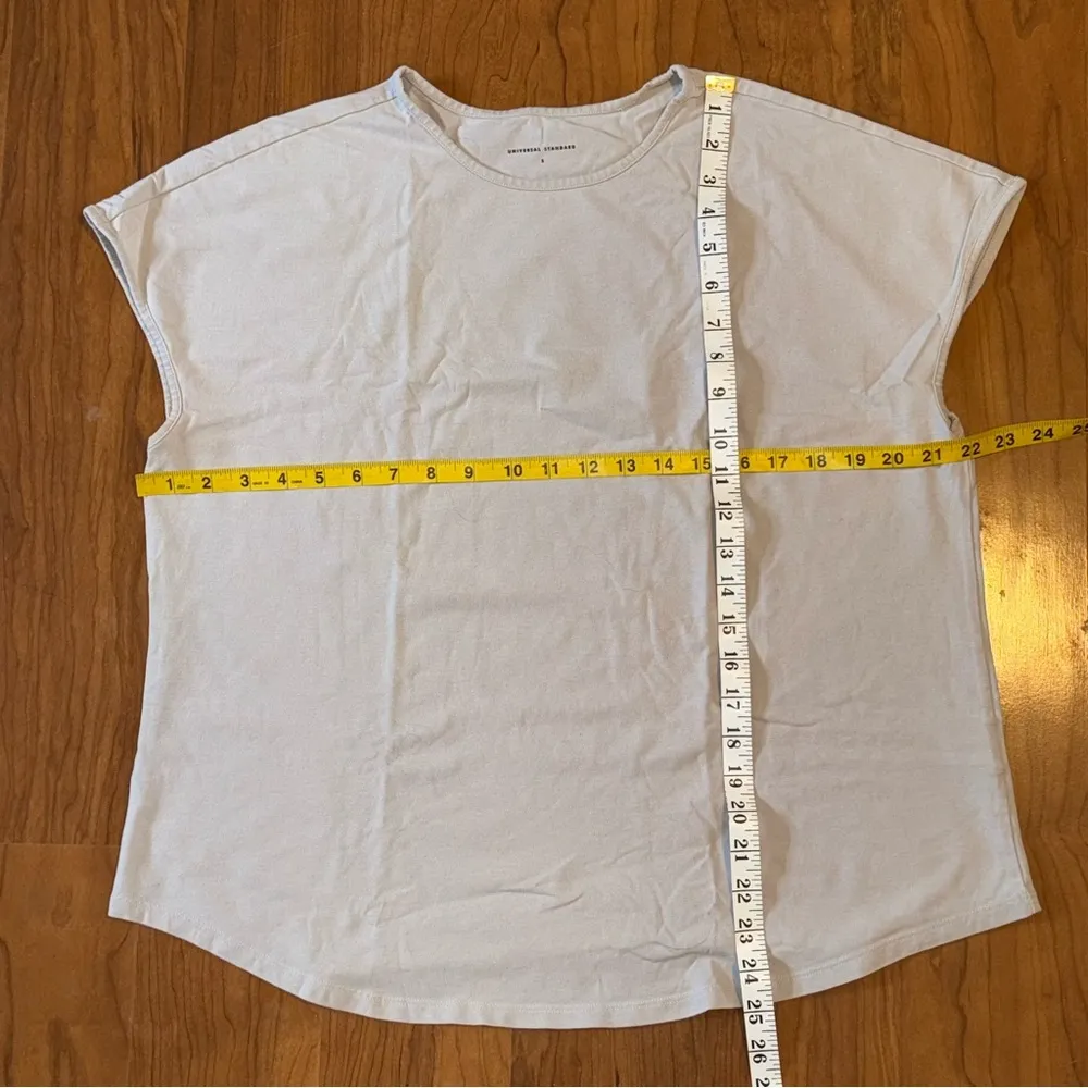 UNIVERSAL STANDARD Oversized T Shirt Short Sleeve Grey Small - Image 2