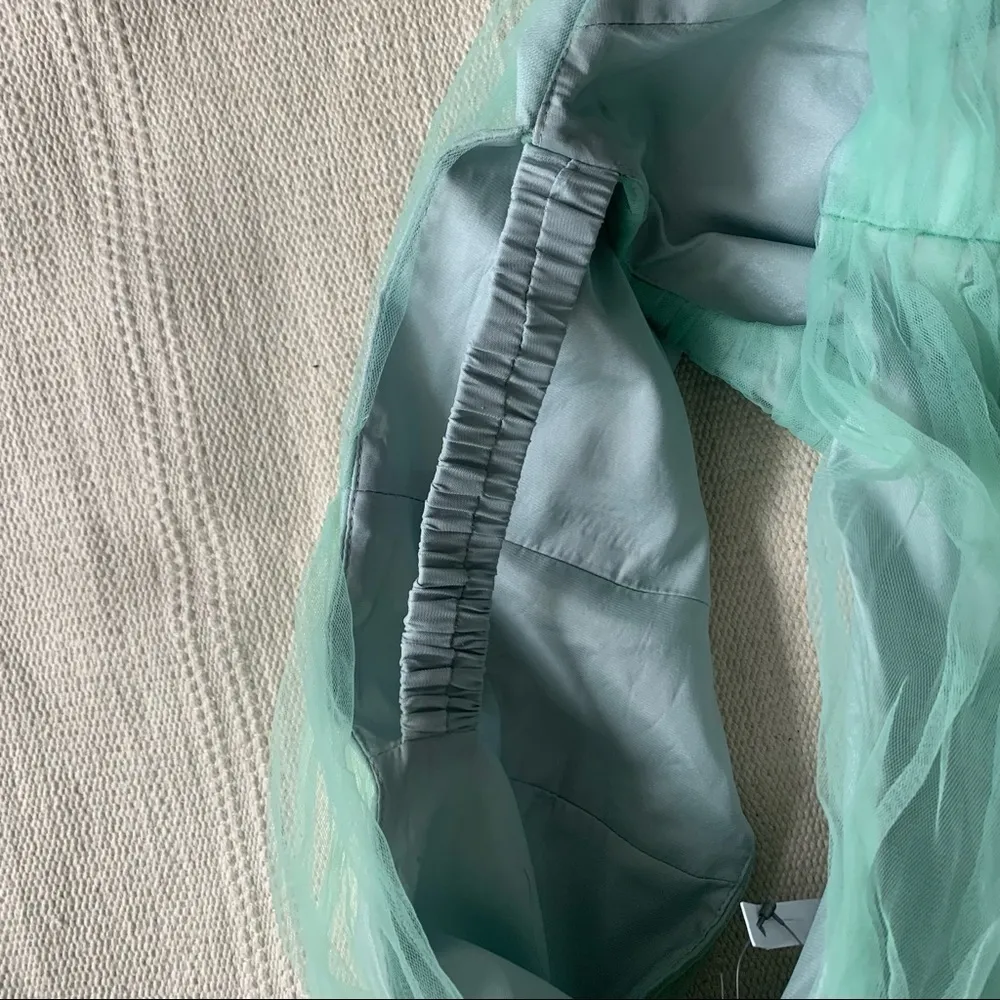 3for$30🛍 NWT ASOS Off the Shoulder Open Back Tulle Cocktail Dress 10 - Image 9