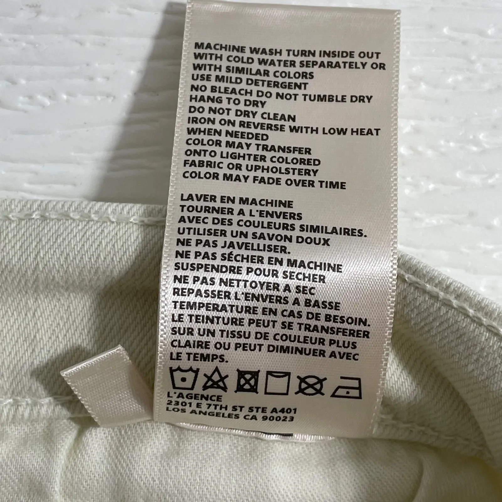 L'AGENCE Sada Jeans Size 29 Granite High Rise Slim Cropped Raw Hem Denim - Image 9