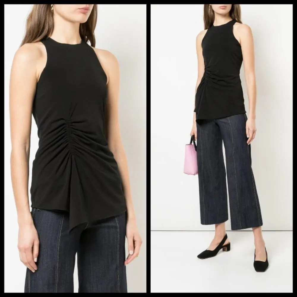 💕CINQ A SEPT💕 Priya Sleeveless Cinched Waist Top - Image 3