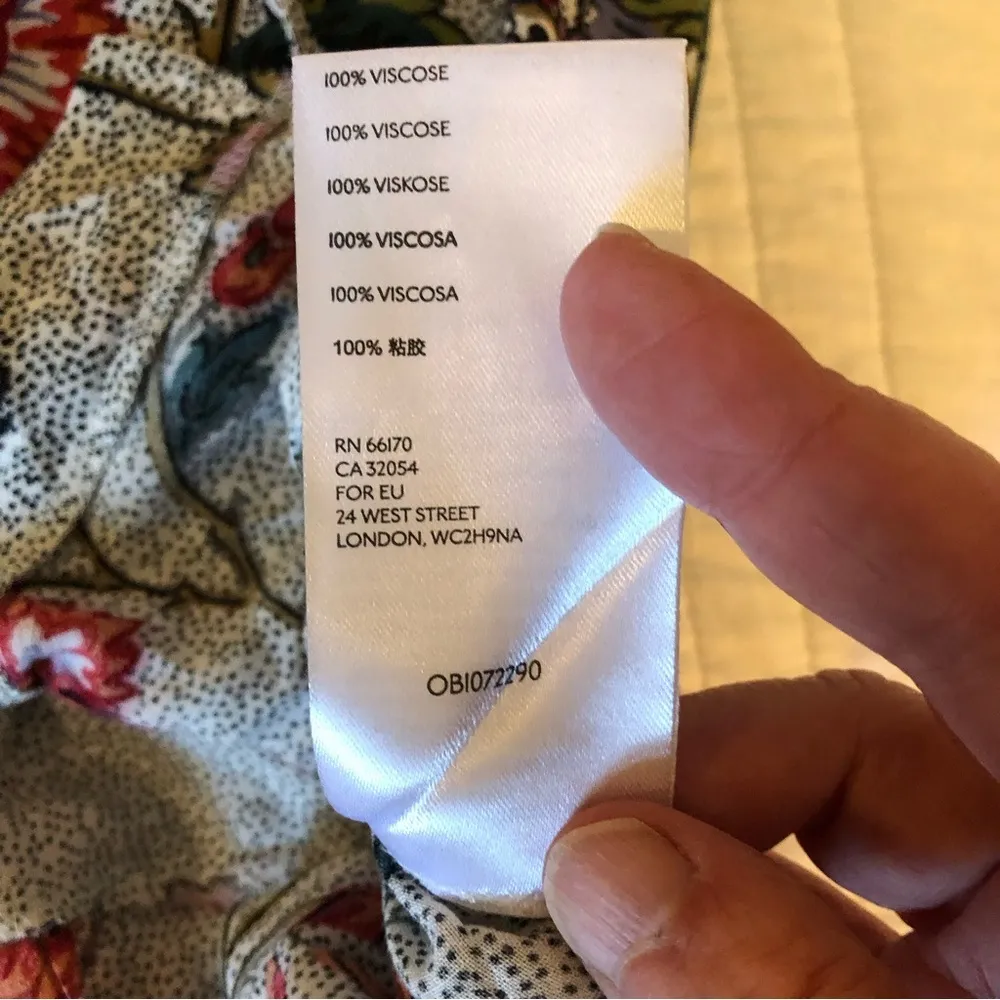 Anthropologie Maeve Janie Flounced Peasant Blouse. Size 00. - Image 5