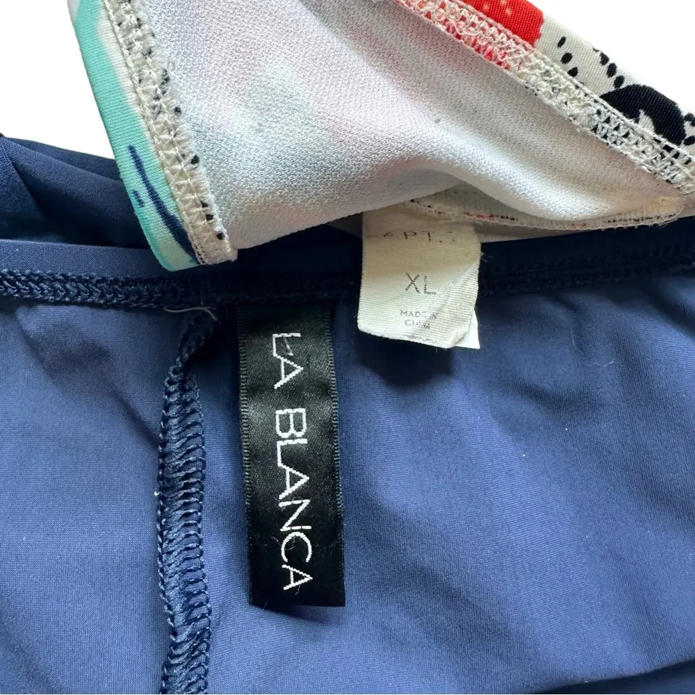 & Apt 9 Extra Large Two Piece BikiniNavy Blue Floral XL - Image 7