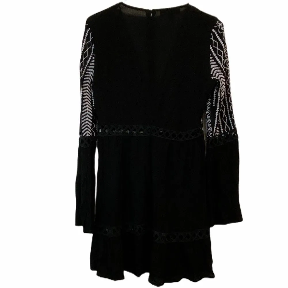Missguided Cheesecloth Embroidered Swing Dress 4 - Image 6