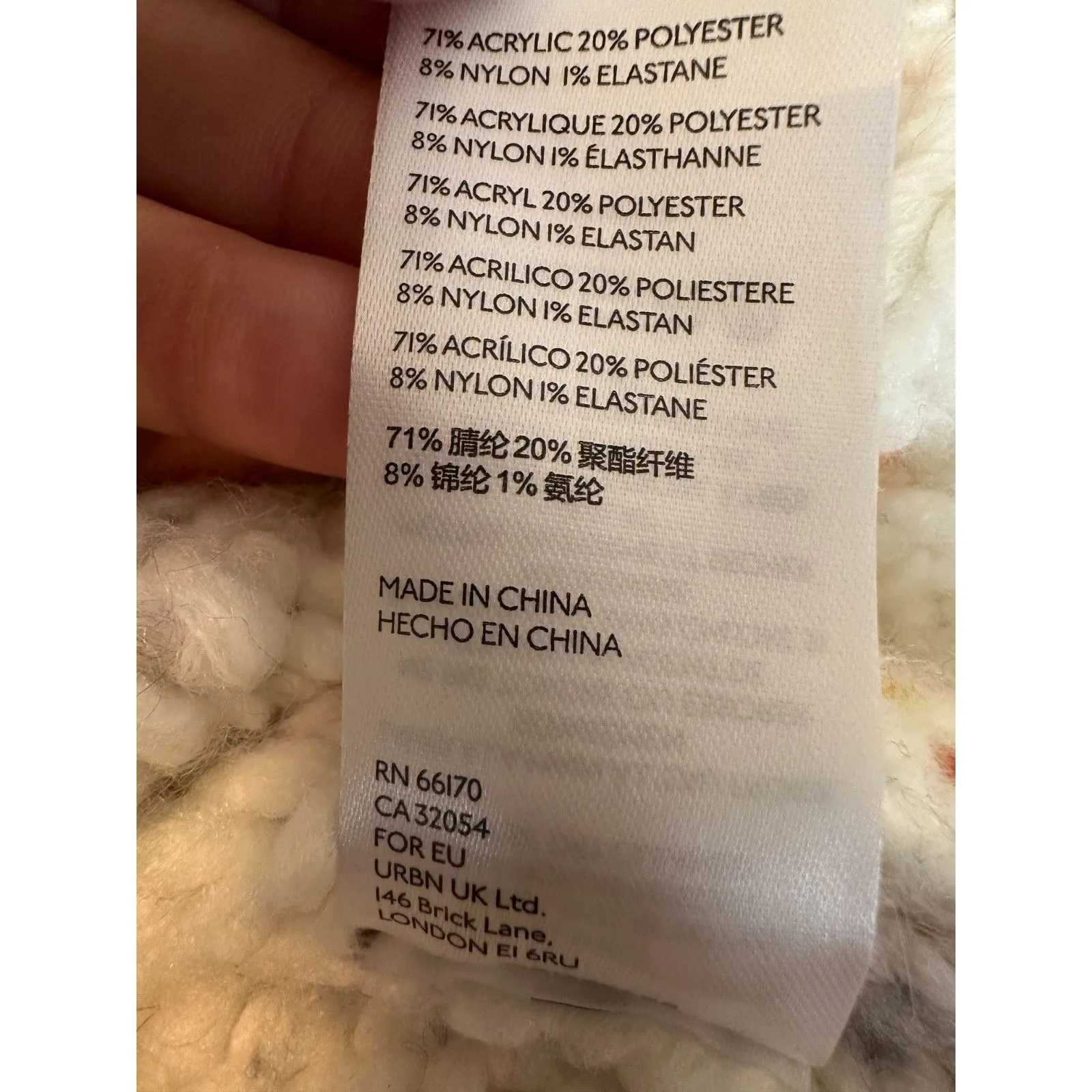 Urban Outfitters Cameron Confetti Cropped Cardigan Knit Button Size XS - Image 10