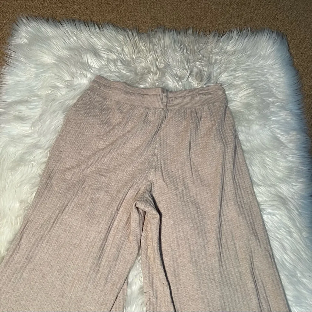 Torrid Super Soft Plush Waffle Wide-Leg Lounge Pant Heather Oatmeal 1 - Image 7