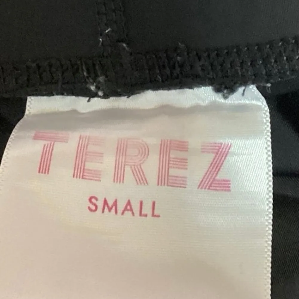 Terez Women's Black Star Pattern Mid Rise Athletic Fitness Sport Leggings Size S - Image 4