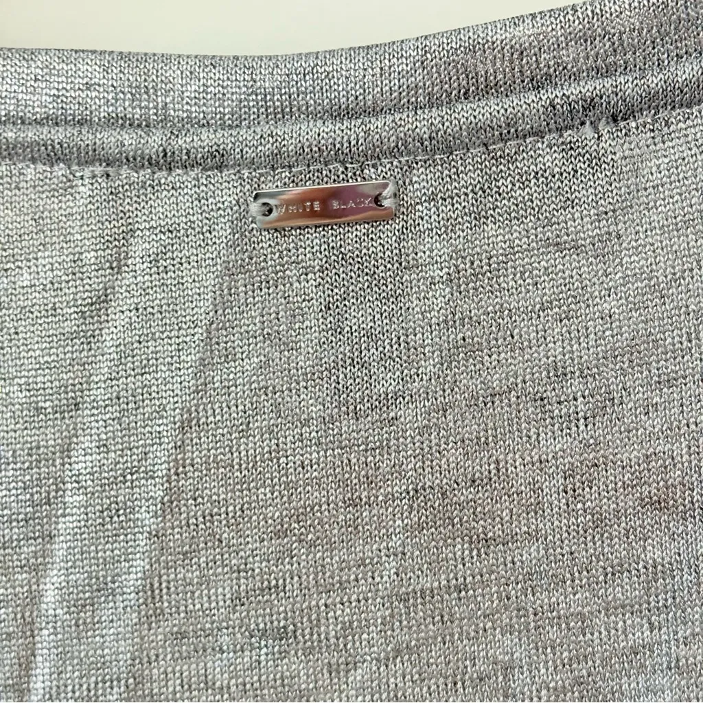 WHBM Silver V-Neck Women's Top Small - Image 3