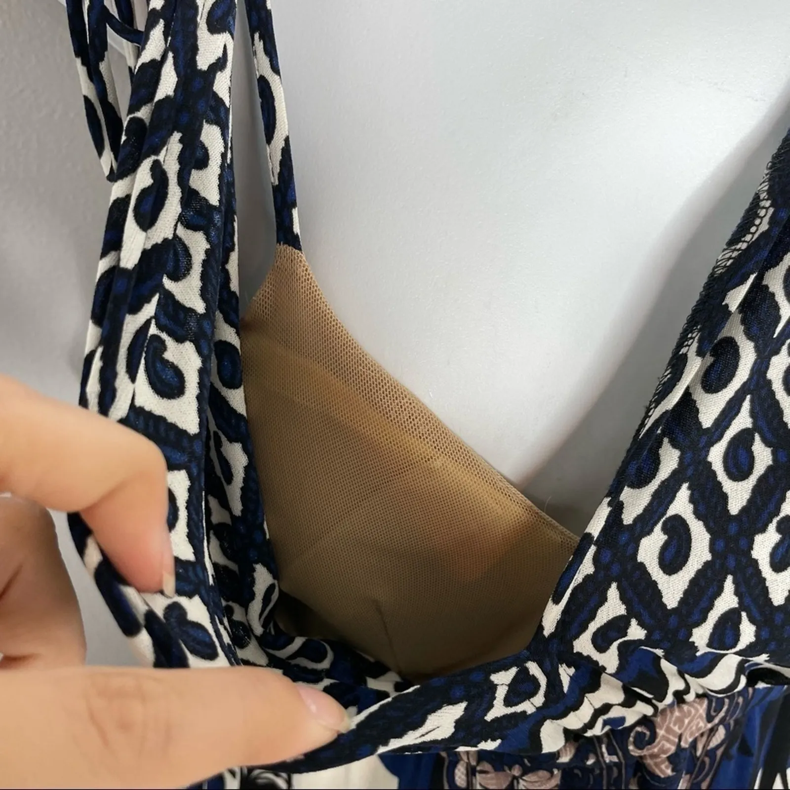 TRACY REESE Silk Dress Womens Size Small Summer Flowy Comfort Travel Casual Chic - Image 5