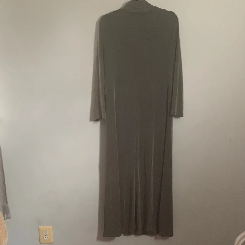 Coldwater Creek Dark Olive Long Sleeve Dress - Image 6