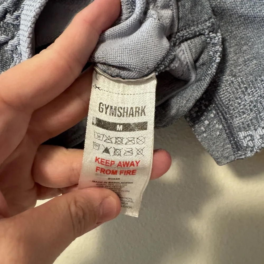 Gymshark Blue Patterned Athletic Shorts - Image 2