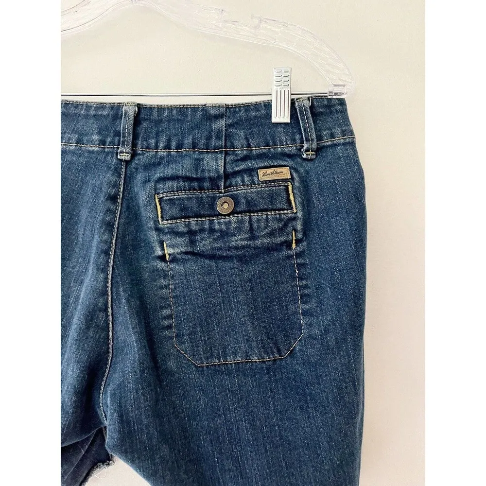 Levi’s Vintage Stretch Denim Raw Hem Mid Rise Shorts Womens Size 10 - Image 4
