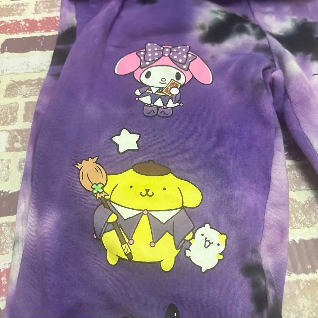 Hello Kitty Women’s Purple Tie-Dye  Joggers size S - Image 11
