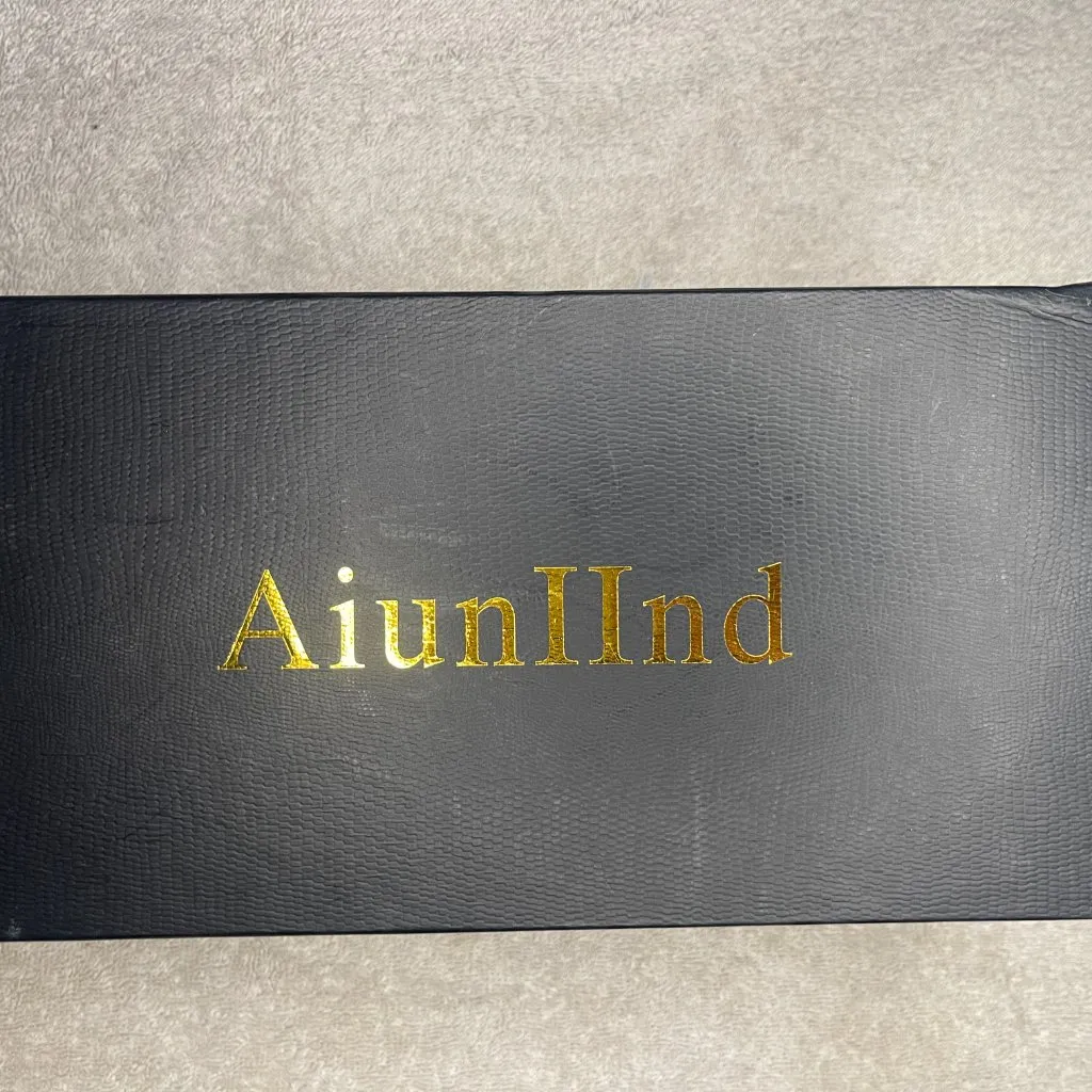 Women's Sandals Strappy Open Toe Kitten Heel Ankle Strap Dress Party Shoes Sz 9 Gold - Image 4