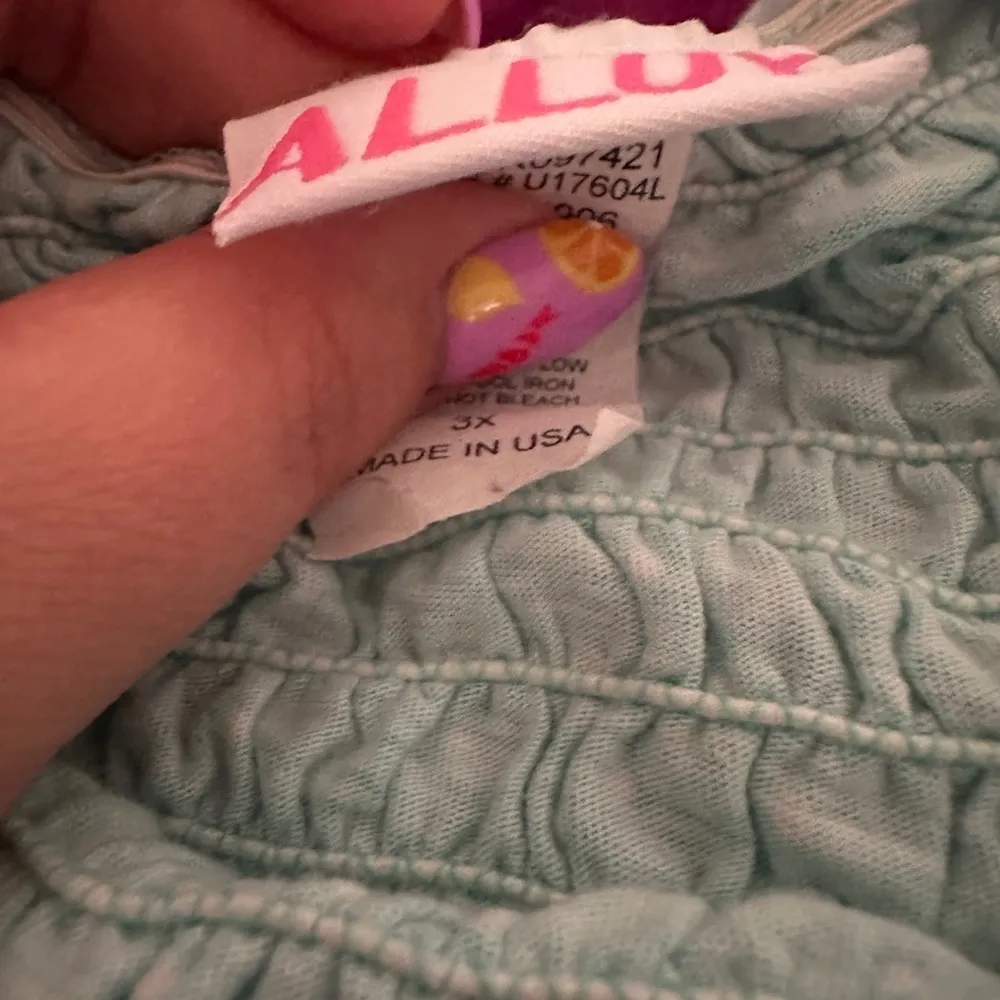 Alloy polka dot Y2K tube top 3x Blue - Image 2