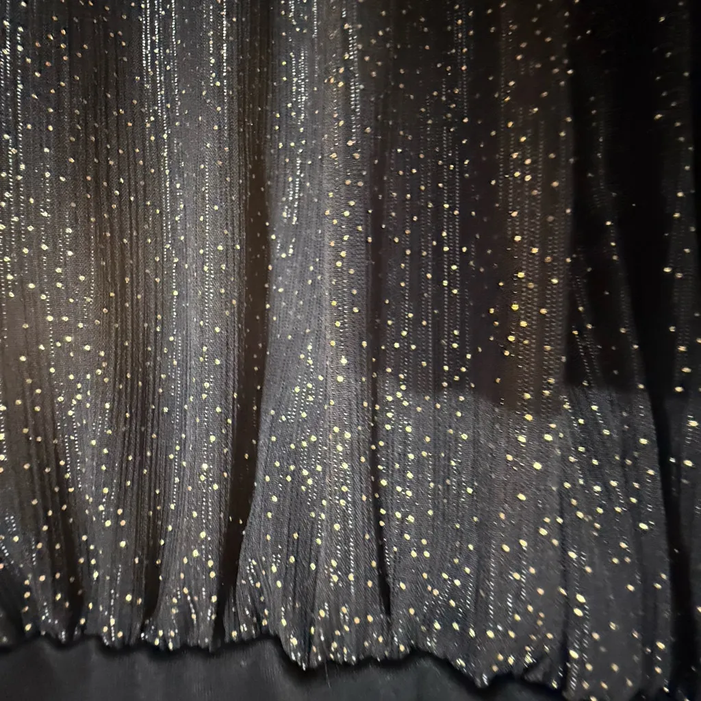 Torrid Elegant Black and Gold Women's High, Low Dress - Image 3