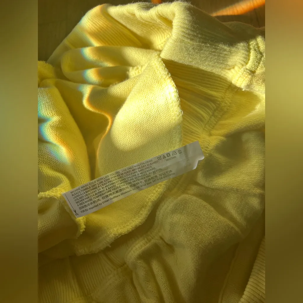 Free People FP Movement Cotton Shorts Yellow Small - Image 7