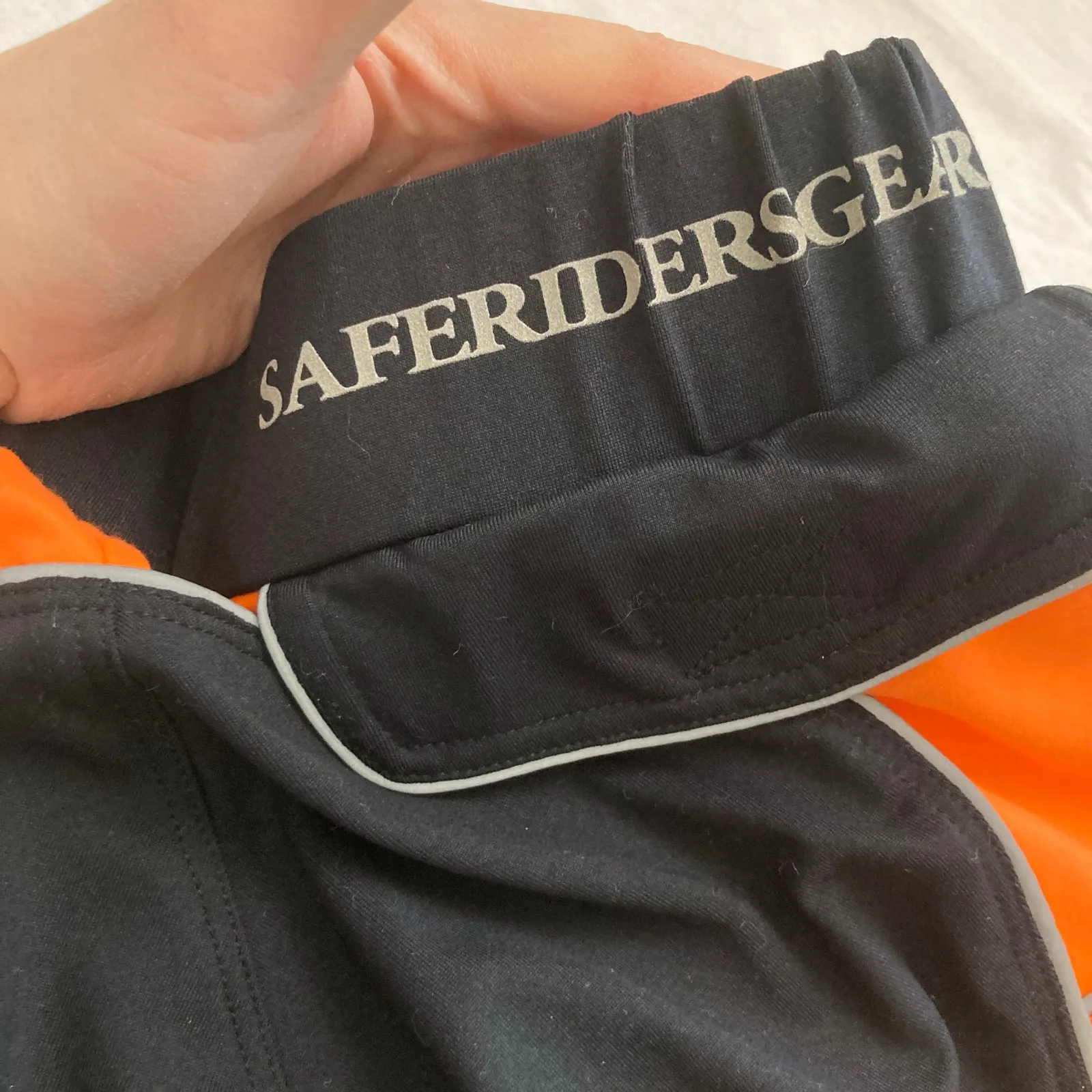 NWOT/Defects Safe Riders Gear Womens S Reflective Breeches High Visibility Trail Black - Image 9