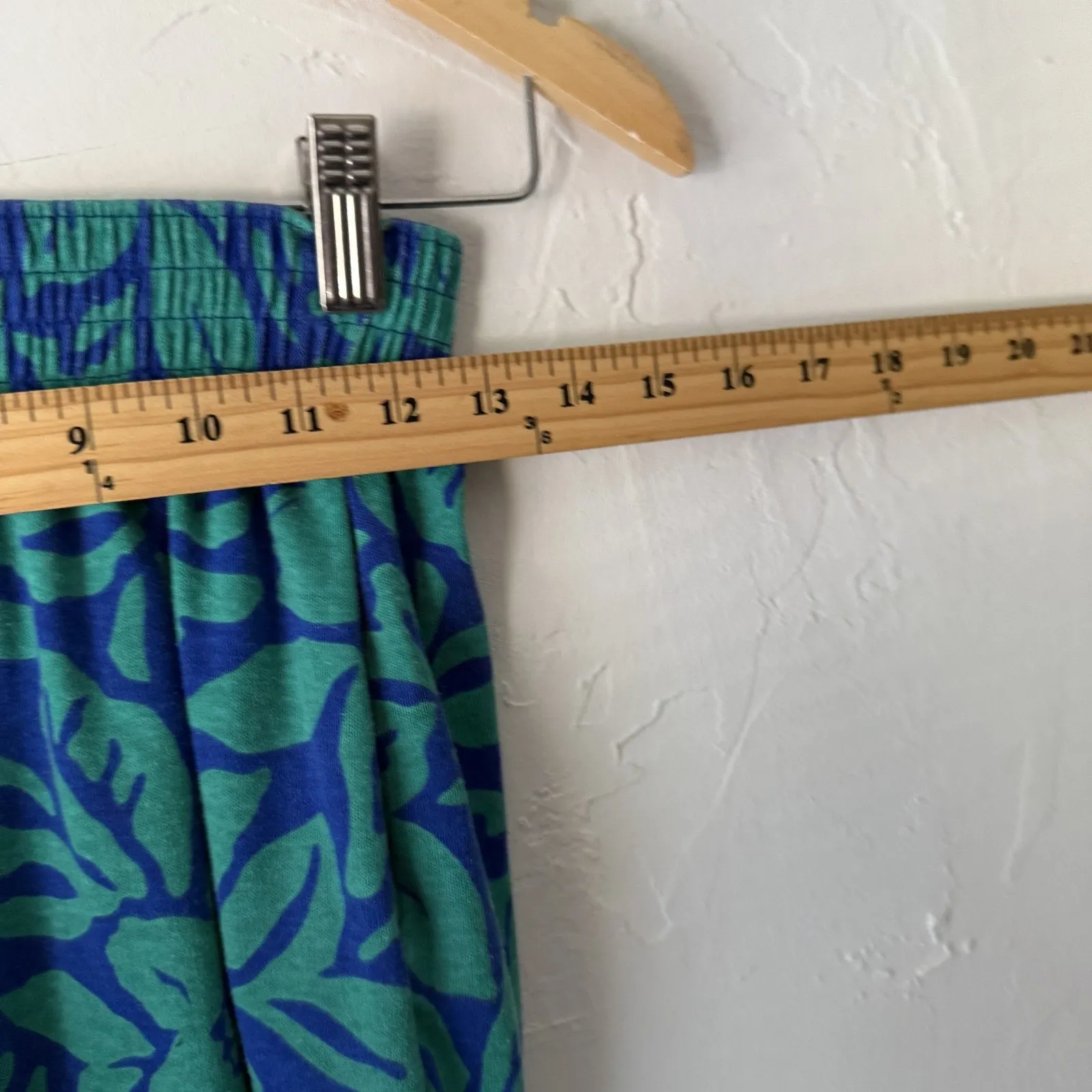 Jaclyn Vintage 70s Shirt Shorts Set Small Floral Retro Casual‎ Bright Blue - Image 11