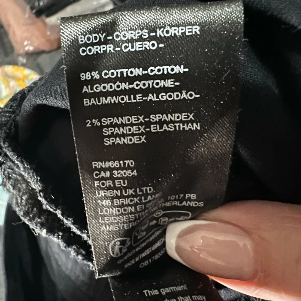 Free People‎ Black In My Feelings Cropped Slim Velvet Flare Pants - Image 12