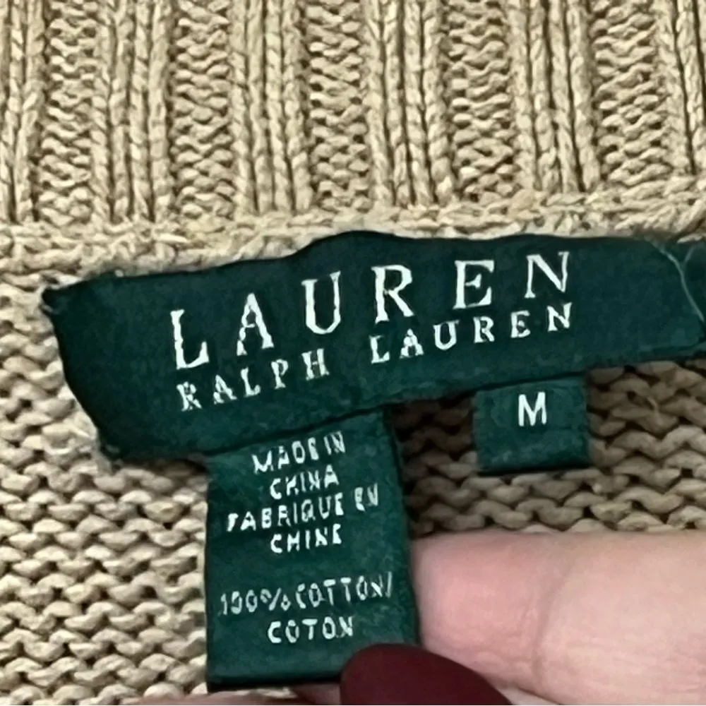 LAUREN RALPH LAUREN zip up sweater Size M - Image 5