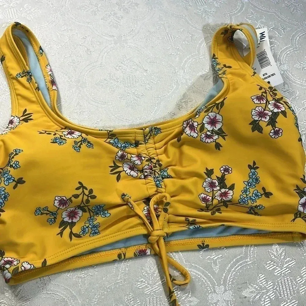 Wild flower swim wear M Yellow Size M - Image 4