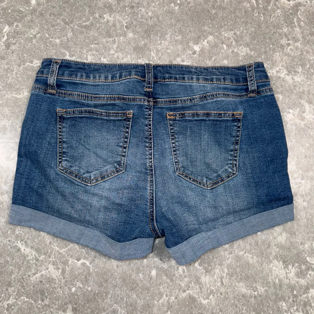 Celebrity Pink Dark Blue Jean Shorts - Image 2
