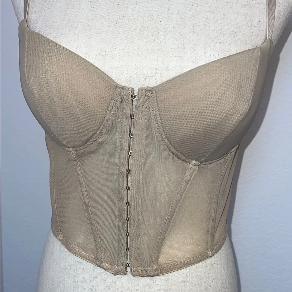 Say‎ What? Tan Structured Bra Intimates       Size Large - Image 2