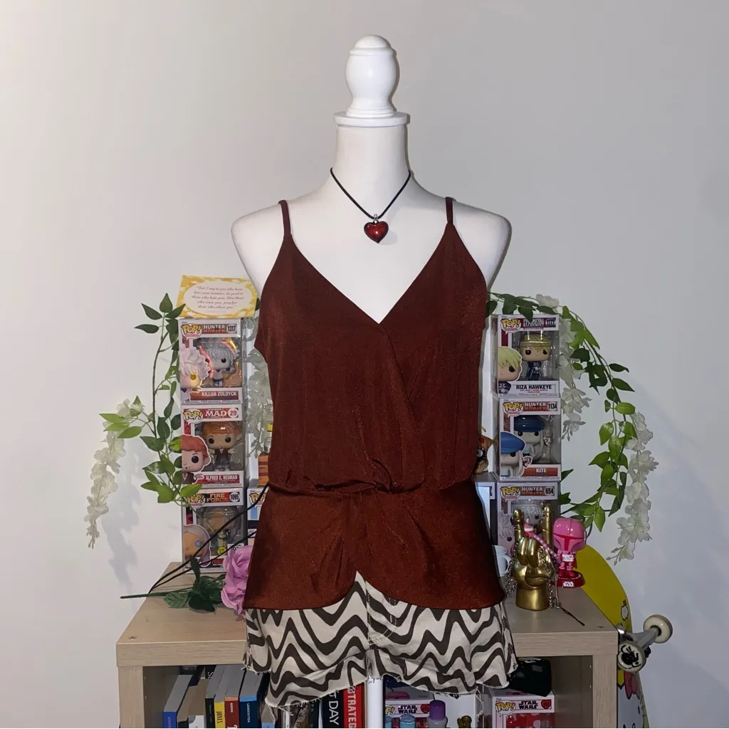 INC International Concepts 2000s vintage style bohemian whimsical fairycore cami - Image 2