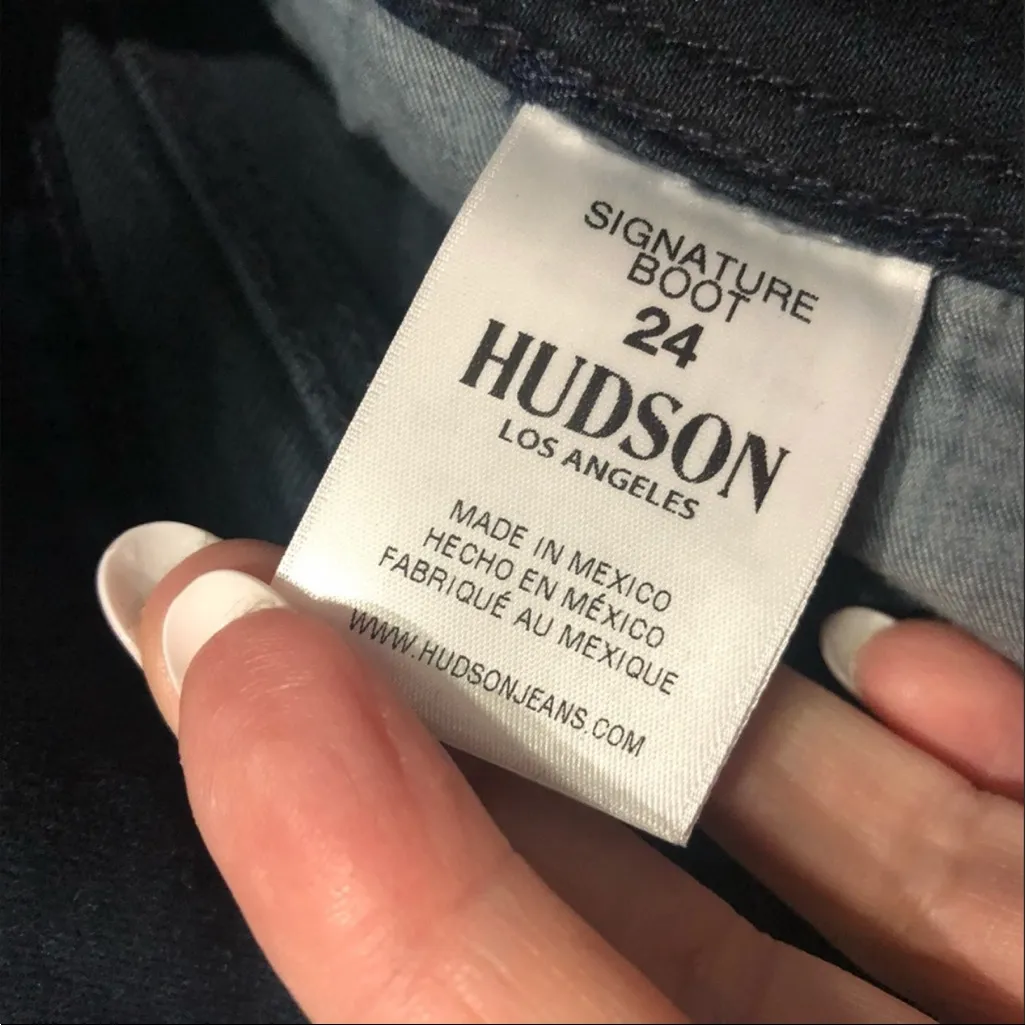 Hudson‎ Signature Boot Jeans With Flap Pockets Style WMP170DLV Color DNOU - Image 12