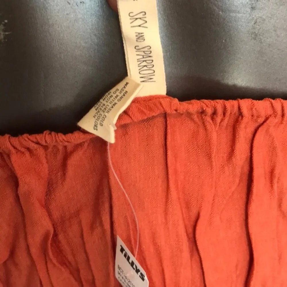 Sky and Sparrow Small Mini Coral Crop Bikini Top - Image 3