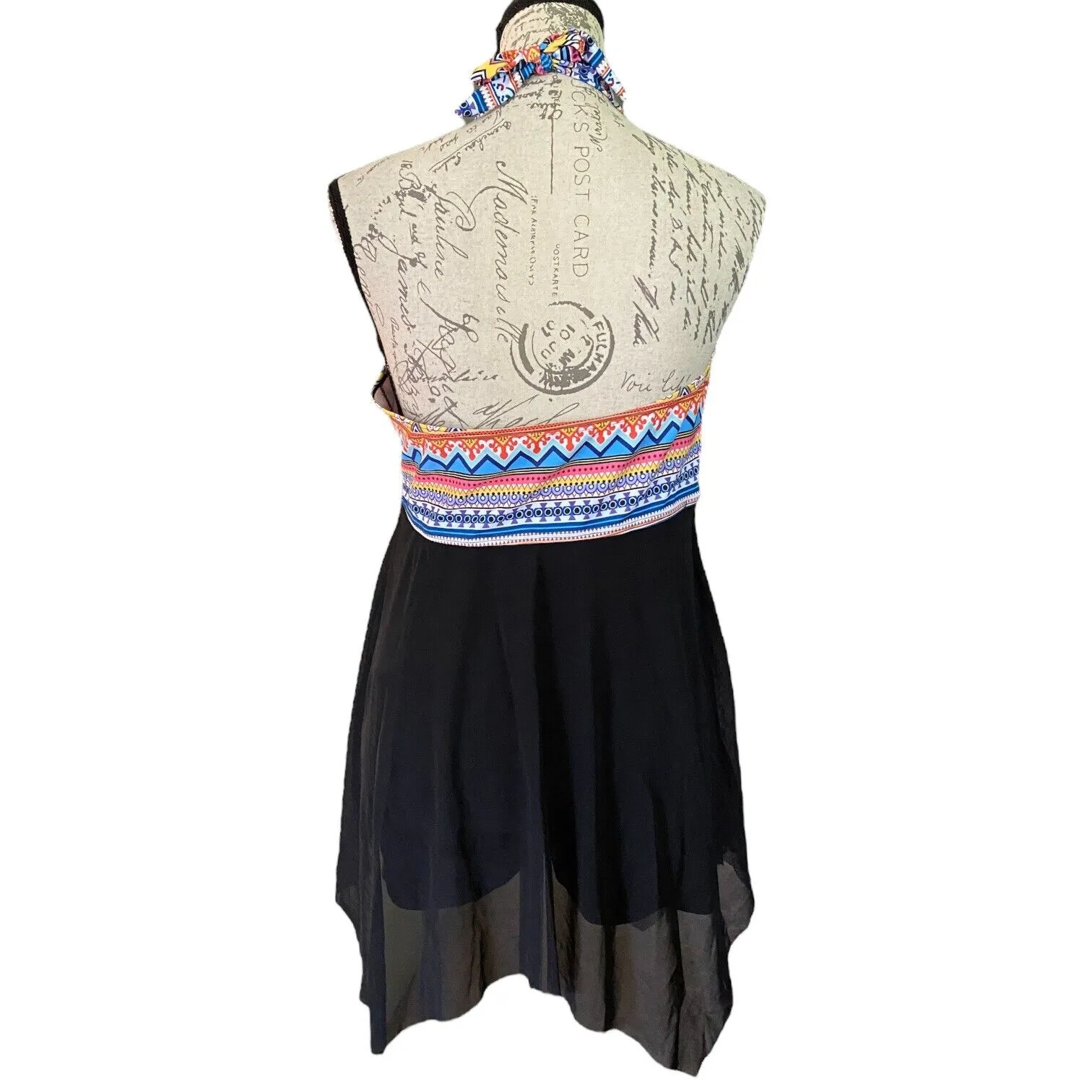 Black One Piece Dress With Shorts Swimsuit Size XL NWOT - Image 2