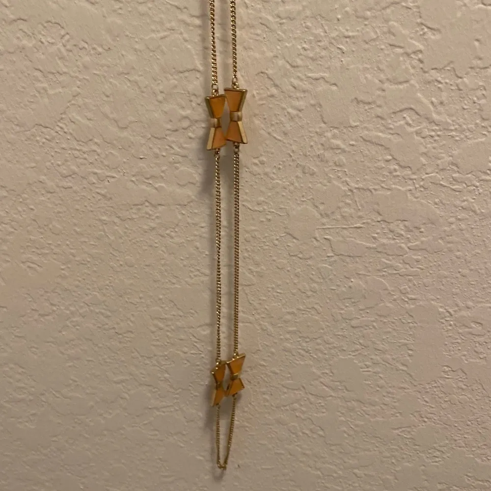 Pink bow necklace - Image 3