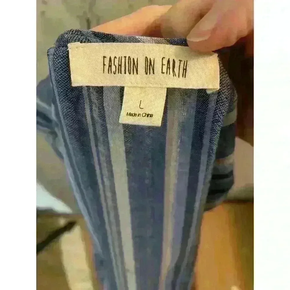 Fashion on Earth Cropped Wrap Top, size L - Image 8